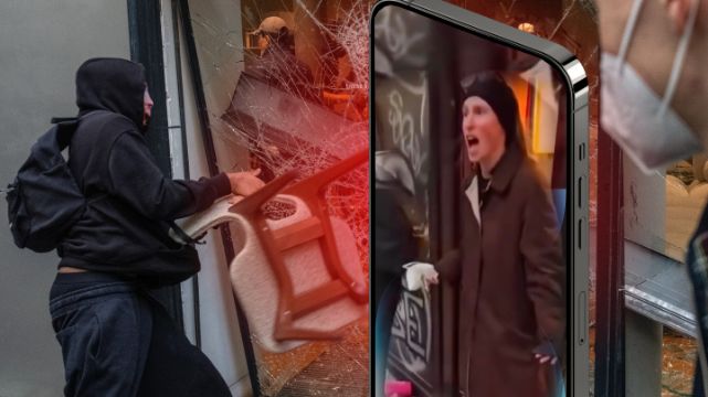 Kobieta, która stanęła w obronie paryskiego sklepu. Prawica zrobiła z niej „lewicową aktywistkę” 